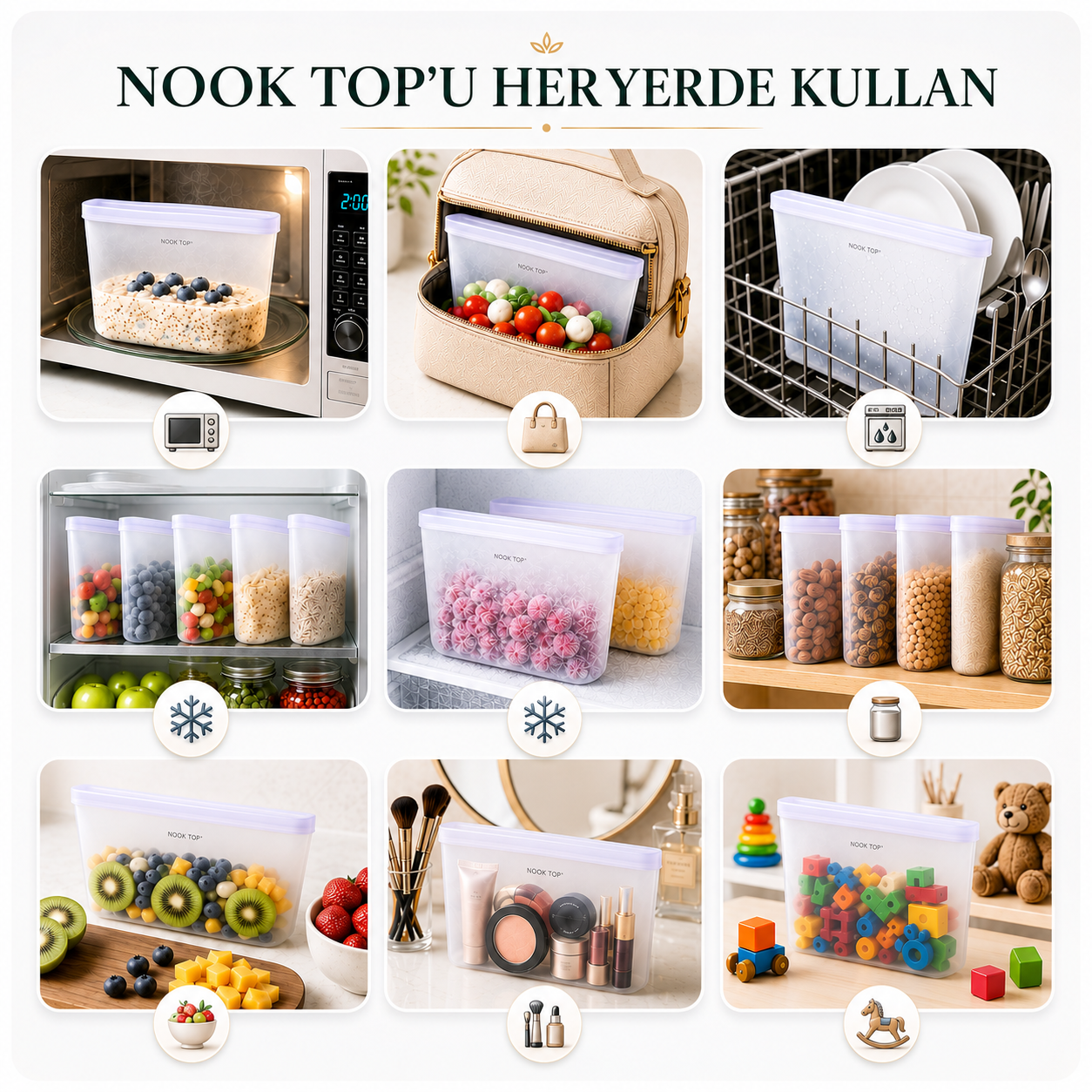 NOOK TOP Silikon Saklama Seti